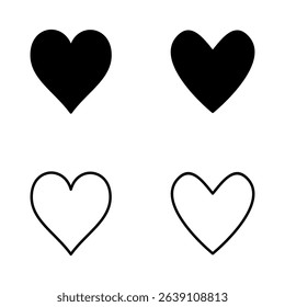 Love icon vector. Heart sign and symbol. Like icon vector.