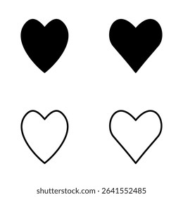 Love icon vector. Heart sign and symbol. Like icon vector.