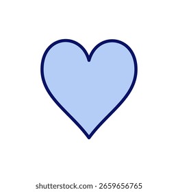 Ícone de amor vetor. Sinal e símbolo do coração. Como o vetor de ícones.