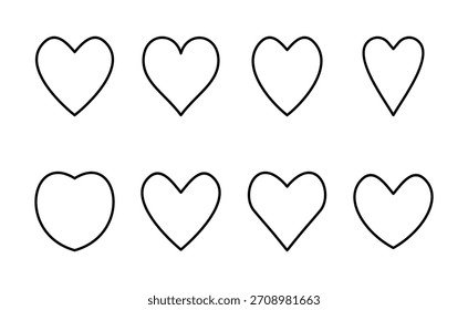 Love icon vector. Heart sign and symbol. Like icon vector.