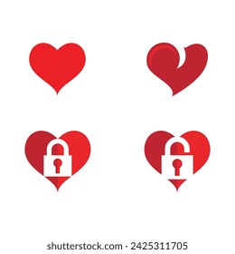 Love icon vector illustration design template