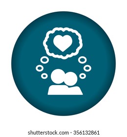 Love icon. Vector illustration eps 10.