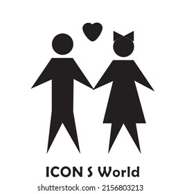 Love icon. Vector illustration eps10.