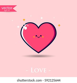 Love icon. Vector, illustration, eps10.
