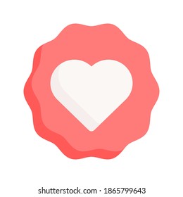 love icon vector illustration. love icon flat design.