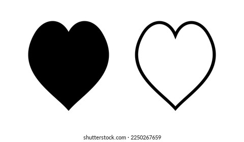 Love icon vector illustration. Heart sign and symbol. Like icon vector.