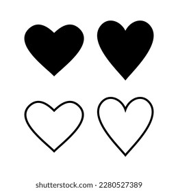 Love icon vector illustration. Heart sign and symbol. Like icon vector.