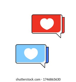 love icon  vector illustration isolated on white background