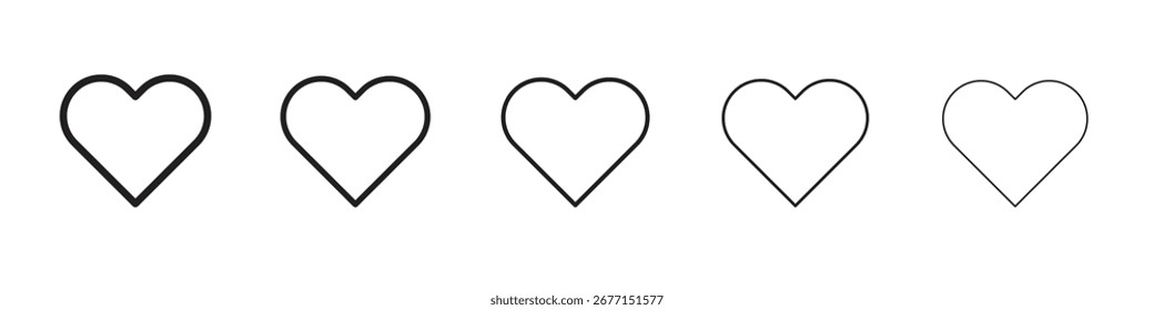 Icono de amor Ilustración vectorial aislada