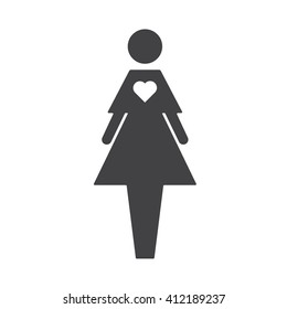 Love icon Vector Illustration on the white background.