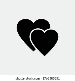 Love icon vector logo design illustration
