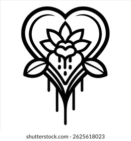 love icon vector on white background