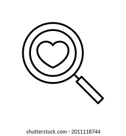 Love icon vector. relationships illustration sign. online dating symbol or logo.