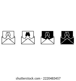Love icon vector set. relationships illustration sign collection. online dating symbol or logo.