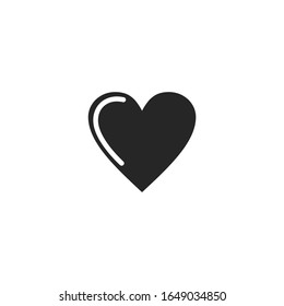 signo vectorial de icono de amor aislado para diseño gráfico y web. color de plantilla de símbolo de amor editable en fondo blanco.