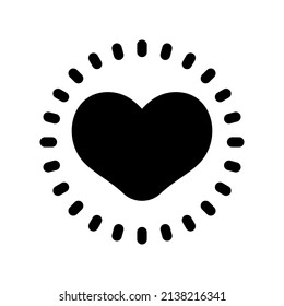 Ilustración de diseño de símbolos vectores de iconos de amor