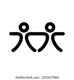 Illustration zum Design von Vektorsymbolen lieben