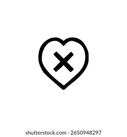 love icon vector symbol design, perfect for romantic themes, branding, and creative projects.