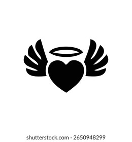 design de símbolo de vetor de ícone de amor, perfeito para temas românticos, branding e projetos criativos.