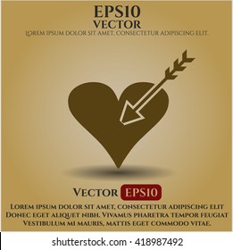 love icon vector symbol flat eps jpg app web concept website