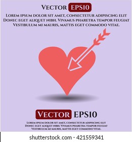 Love icon vector symbol flat eps jpg app web concept website