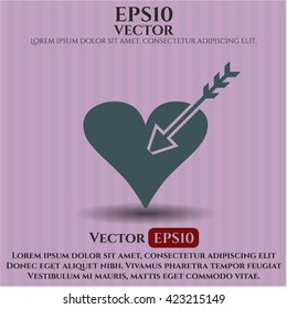 love icon vector symbol flat eps jpg app web concept website