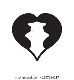 love icon vector symbol template