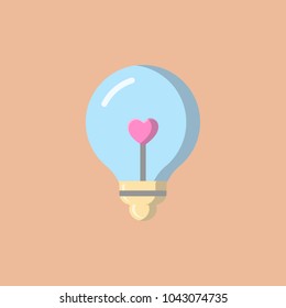 Love Icon Vector. Love symbol. Valentine's Day sign, Flat style for icon, graphic,web design, and logo template.