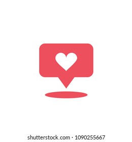 Love Icon Vector Template Design Illustration