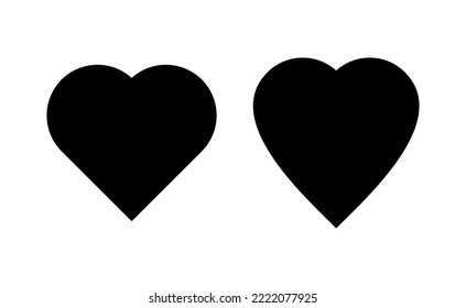 Love icon vector for web and mobile app. Heart sign and symbol. Like icon vector.