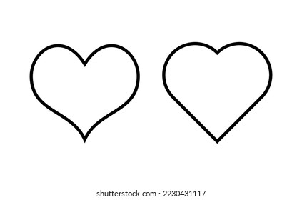 Love icon vector for web and mobile app. Heart sign and symbol. Like icon vector.