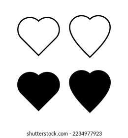 Vector de icono de amor para web y aplicación móvil. Signo y símbolo del corazón. Como un vector de icono.
