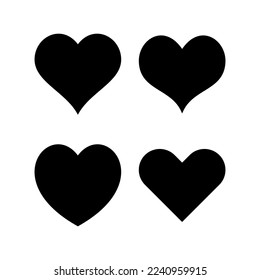 Love icon vector for web and mobile app. Heart sign and symbol. Like icon vector.