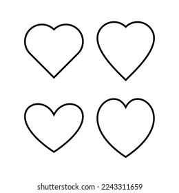 Love icon vector for web and mobile app. Heart sign and symbol. Like icon vector.