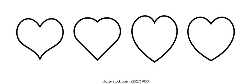 Love icon vector for web and mobile app. Heart sign and symbol. Like icon vector.