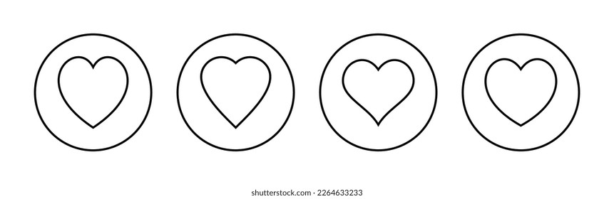 Love icon vector for web and mobile app. Heart sign and symbol. Like icon vector.