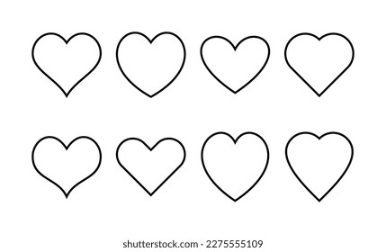 Vector de icono de amor para web y aplicación móvil. Signo y símbolo del corazón. Como un vector de icono.