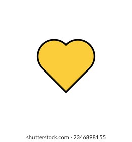 Love icon vector for web and mobile app. Heart sign and symbol. Like icon vector.