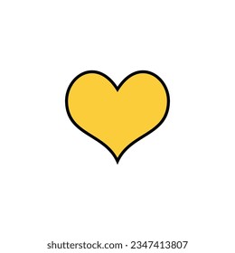 Love icon vector for web and mobile app. Heart sign and symbol. Like icon vector.