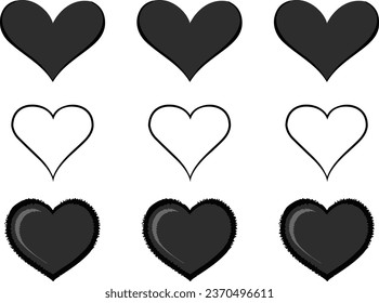 Love icon vector for web and mobile app. Heart sign and symbol. Like icon vector.