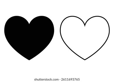 Love Icon Vector for Web and Mobile App Heart Sign and Symbol Like Icon Vector
