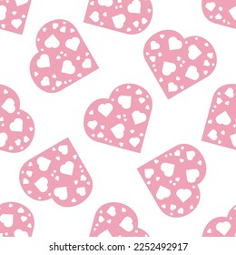 Icono de amor. Conjunto vectorial vintage. Fondo blanco. Patrón veraniego sin costuras.