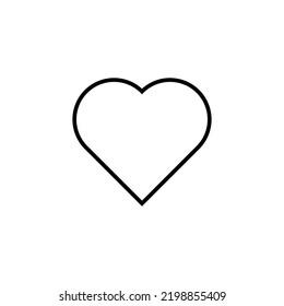 Icono de amor para web y aplicación móvil. Signo y símbolo del corazón. Como un vector de icono.