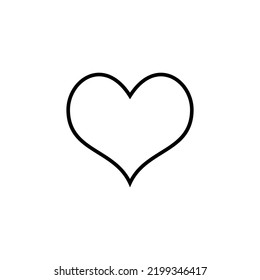 Icono de amor para web y aplicación móvil. Signo y símbolo del corazón. Como un vector de icono.