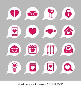 Love icons for app