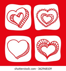 Love icons design 