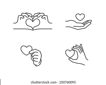 heart: Hands Making A Heart Drawing