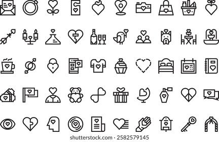 Love icons High-Quality Vector Icons Collection with Editable Stroke. Ideal for Professional and Creative Projects