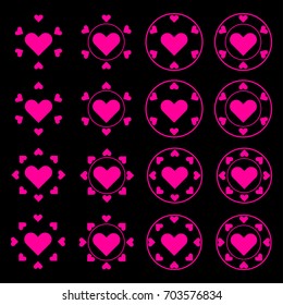Love Icons Pack Pink