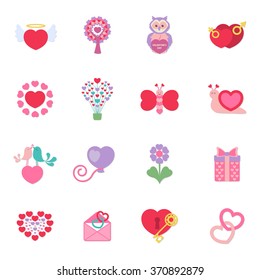 Love icons set.